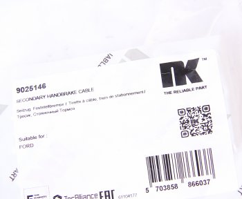859 р. Трос стояночного тормоза FORD Focus (04-08),C-Max (10-) задний NK NK 9025146  с доставкой в г. Майкоп. Увеличить фотографию 2
