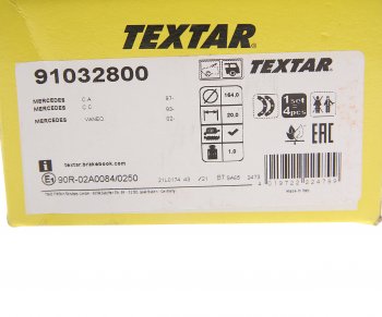 2 599 р. Колодки тормозные задние барабанные (4шт.) TEXTAR Mercedes-Benz A class W168 хэтчбэк 5 дв. (1997-2004)  с доставкой в г. Майкоп. Увеличить фотографию 4