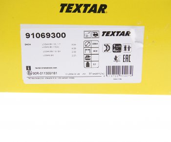 4 299 р. Колодки тормозные задние барабанные (4шт.) TEXTAR Renault Kangoo KW0 дорестайлинг (2008-2013)  с доставкой в г. Майкоп. Увеличить фотографию 3