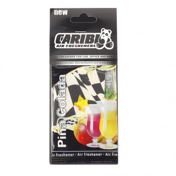 91 р. Ароматизатор подвесной пластина (пина колада) Formula-1 CARIBI CARIBI 91510  с доставкой в г. Майкоп. Увеличить фотографию 1