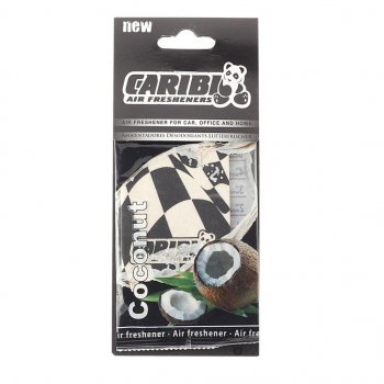 93 р. Ароматизатор подвесной пластина (кокос) Formula-1 CARIBI CARIBI 91527  с доставкой в г. Майкоп. Увеличить фотографию 1
