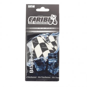 95 р. Ароматизатор подвесной пластина (черный лед) Formula-1 CARIBI CARIBI 91589  с доставкой в г. Майкоп. Увеличить фотографию 1