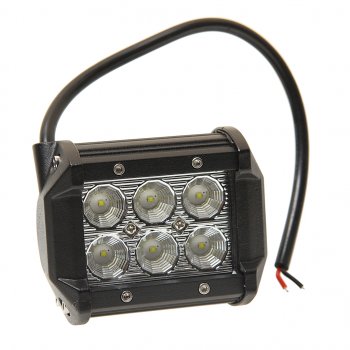 1 149 р. Балка светодиодная 1224V 18W (6 светодиодов) 100х85х65мм (ближний свет) двухрядная LED LT LED TECHNOLOGY 9-18f  с доставкой в г. Майкоп. Увеличить фотографию 1