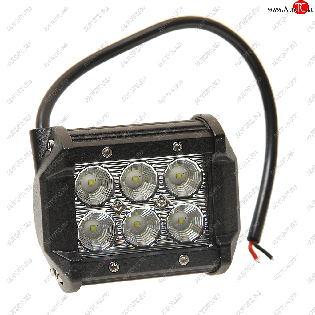 1 149 р. Балка светодиодная 1224V 18W (6 светодиодов) 100х85х65мм (ближний свет) двухрядная LED LT LED TECHNOLOGY 9-18f  с доставкой в г. Майкоп
