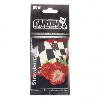95 р. Ароматизатор подвесной пластина (клубника) Formula-1 CARIBI CARIBI 92005  с доставкой в г. Майкоп. Увеличить фотографию 1