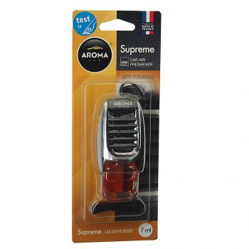 359 р. Ароматизатор на дефлектор жидкостный (антитабак) 7мл Supreme AROMA CAR AROMA CAR 92049  с доставкой в г. Майкоп. Увеличить фотографию 1