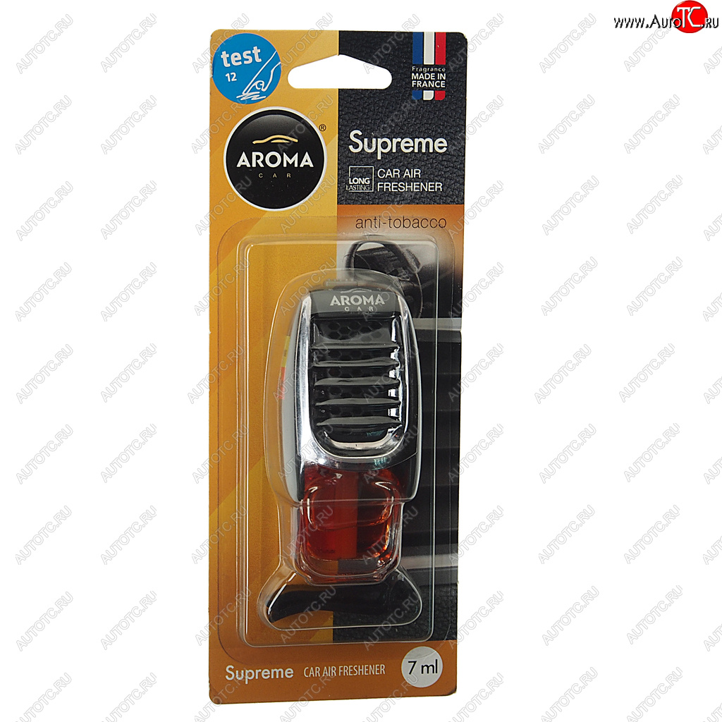 359 р. Ароматизатор на дефлектор жидкостный (антитабак) 7мл Supreme AROMA CAR AROMA CAR 92049  с доставкой в г. Майкоп