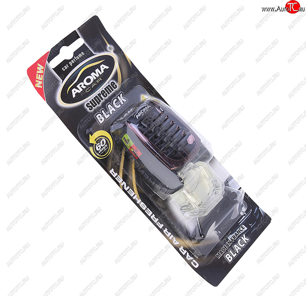 359 р. Ароматизатор на дефлектор жидкостный (блэк одеколон) 7мл Supreme AROMA CAR AROMA CAR 92050 AROMA CAR 92050  с доставкой в г. Майкоп