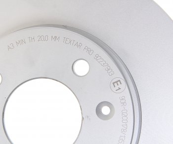 2 799 р. Диск тормозной HYUNDAI Solaris (11-) KIA Rio (11-) передний (1шт.) TEXTAR TEXTAR 92237903  с доставкой в г. Майкоп. Увеличить фотографию 2