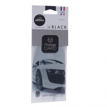 159 р. Ароматизатор подвесной пластина (парфюм) Black Prestiged AROMA CAR AROMA CAR 92664  с доставкой в г. Майкоп. Увеличить фотографию 1