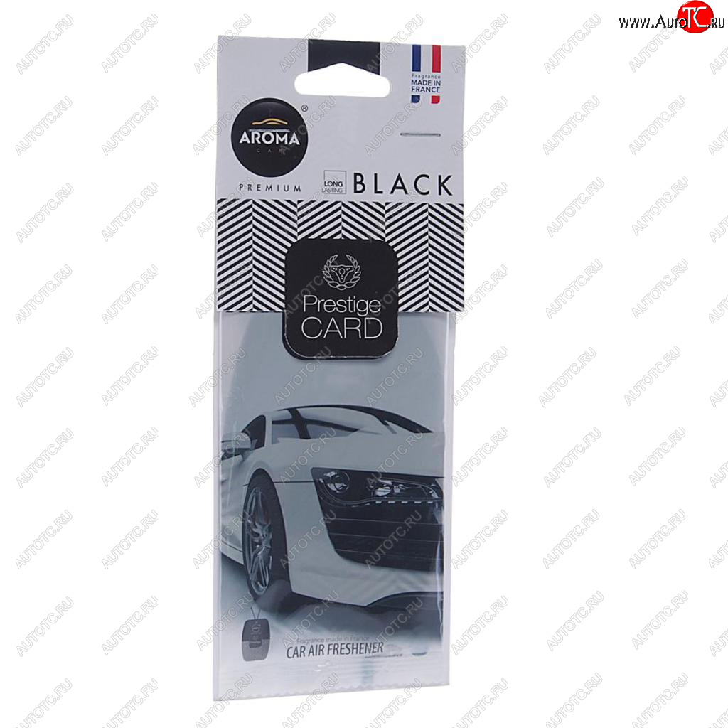 159 р. Ароматизатор подвесной пластина (парфюм) Black Prestiged AROMA CAR AROMA CAR 92664  с доставкой в г. Майкоп