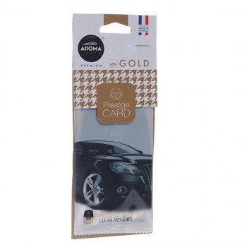 157 р. Ароматизатор подвесной пластина (парфюм) Gold Prestiged AROMA CAR AROMA CAR 92666  с доставкой в г. Майкоп. Увеличить фотографию 1