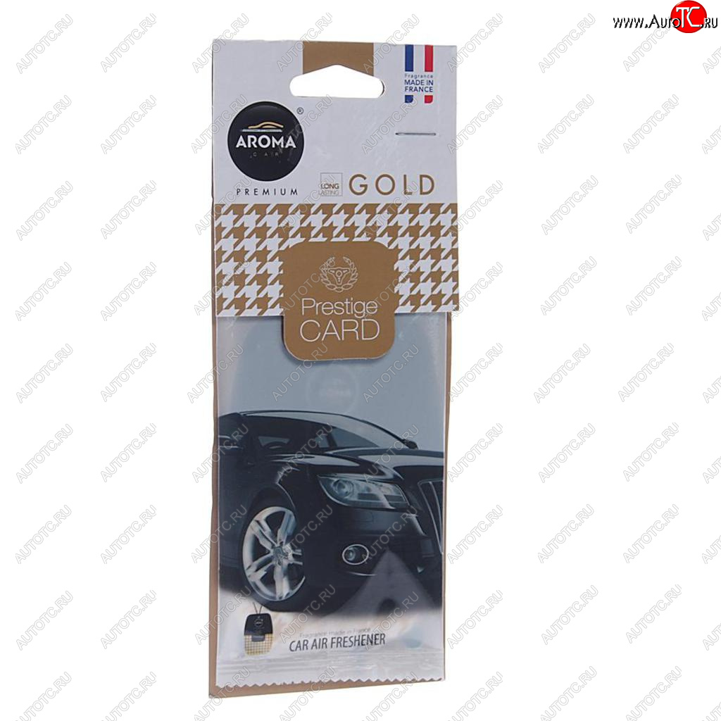 157 р. Ароматизатор подвесной пластина (парфюм) Gold Prestiged AROMA CAR AROMA CAR 92666  с доставкой в г. Майкоп