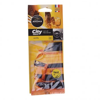 125 р. Ароматизатор подвесной пластина (ваниль) City AROMA CAR AROMA CAR 92669 AROMA CAR 92669  с доставкой в г. Майкоп. Увеличить фотографию 1