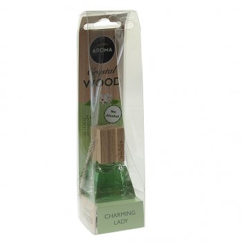 369 р. Ароматизатор подвесной жидкостный (очаровательная леди) 7мл Crystal Wood AROMA CAR AROMA CAR 92842  с доставкой в г. Майкоп. Увеличить фотографию 1