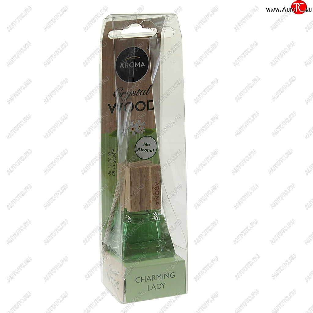369 р. Ароматизатор подвесной жидкостный (очаровательная леди) 7мл Crystal Wood AROMA CAR AROMA CAR 92842  с доставкой в г. Майкоп