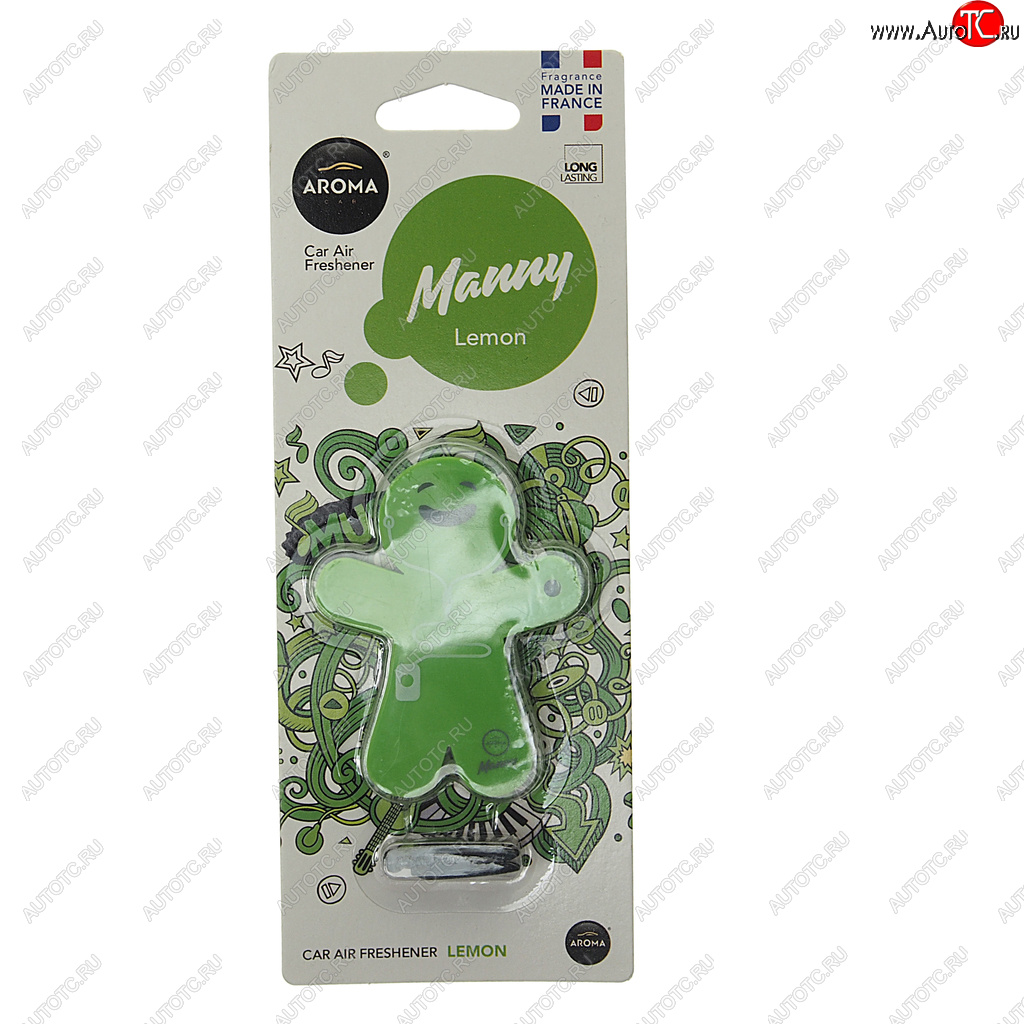297 р. Ароматизатор на дефлектор полимерный (лимон) 8г Manny AROMA CAR AROMA CAR 92995  с доставкой в г. Майкоп