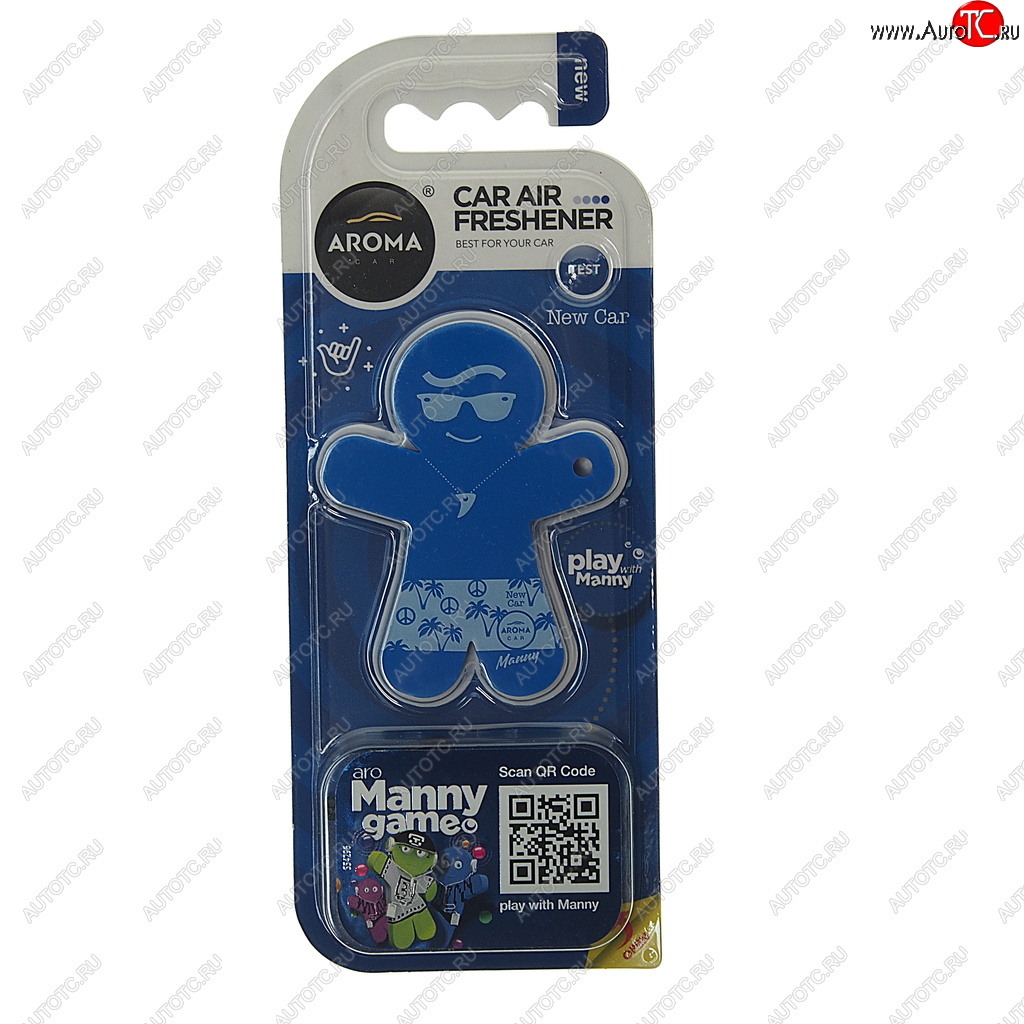 297 р. Ароматизатор на дефлектор полимерный (новая машина) 8г Manny AROMA CAR AROMA CAR 92996  с доставкой в г. Майкоп