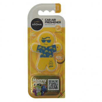 290 р. Ароматизатор на дефлектор полимерный (ваниль) 8г Manny AROMA CAR AROMA CAR 92997  с доставкой в г. Майкоп. Увеличить фотографию 1