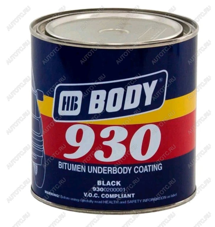 899 р. Антикор для наружных поверхностей каучук черный 1л 930 BODY BODY 9300200001  с доставкой в г. Майкоп
