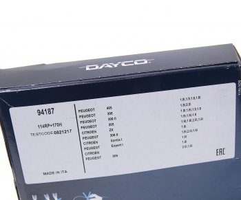 1 259 р. Ремень ГРМ PEUGEOT 205,306 DAYCO DAYCO 94187  с доставкой в г. Майкоп. Увеличить фотографию 3