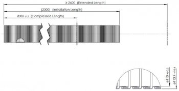 3 299 р. Гофра MAN выхлопной системы (d=110 L=2000) (цинк) E-line DINEX DINEX 94210  с доставкой в г. Майкоп. Увеличить фотографию 3