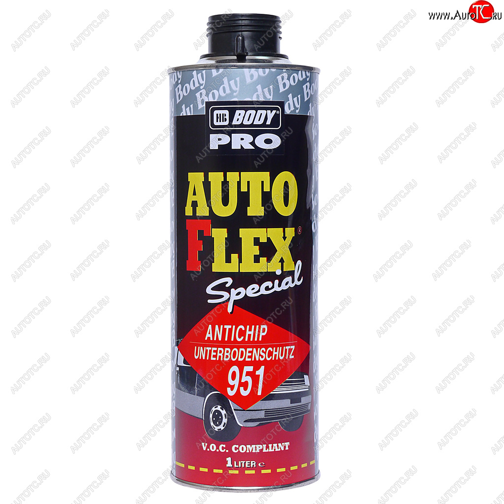 1 359 р. Антигравий черный 1л Autoflex U951 PRO BODY BODY 9510200001  с доставкой в г. Майкоп