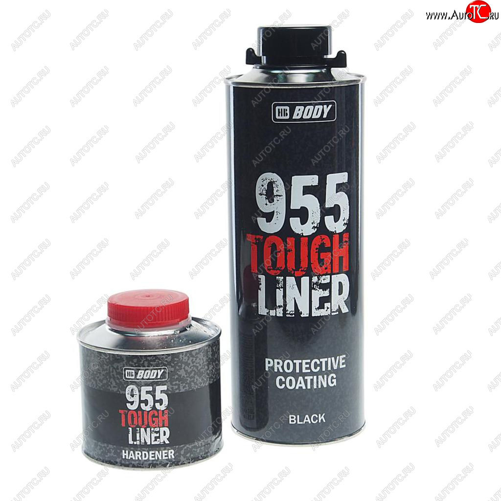 2 679 р. Антигравий черный сверхпрочное покрытие 600мл Tough Liner 955 с отвердителем 0.2л BODY BODY 9550200001  с доставкой в г. Майкоп
