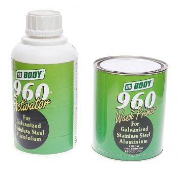 3 879 р. Грунт кислотный 960 Wash Primer 1:1 2К 1л с отвердителем Activator 1л BODY BODY 9600300001  с доставкой в г. Майкоп. Увеличить фотографию 1