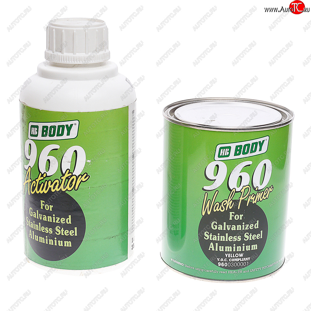 3 879 р. Грунт кислотный 960 Wash Primer 1:1 2К 1л с отвердителем Activator 1л BODY BODY 9600300001  с доставкой в г. Майкоп
