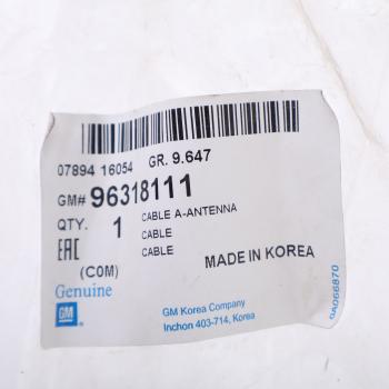 102 р. Провод DAEWOO Matiz (98-) антенны OE GENERAL MOTORS 96318111  с доставкой в г. Майкоп. Увеличить фотографию 3