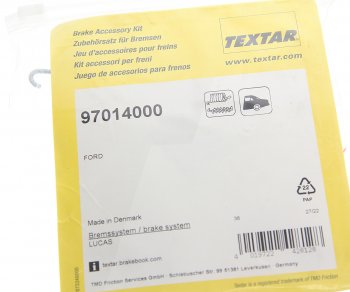 989 р. Ремкомплект FORD Focus (99-04) колодок тормозных задних TEXTAR TEXTAR 97014000 TEXTAR 97014000  с доставкой в г. Майкоп. Увеличить фотографию 2