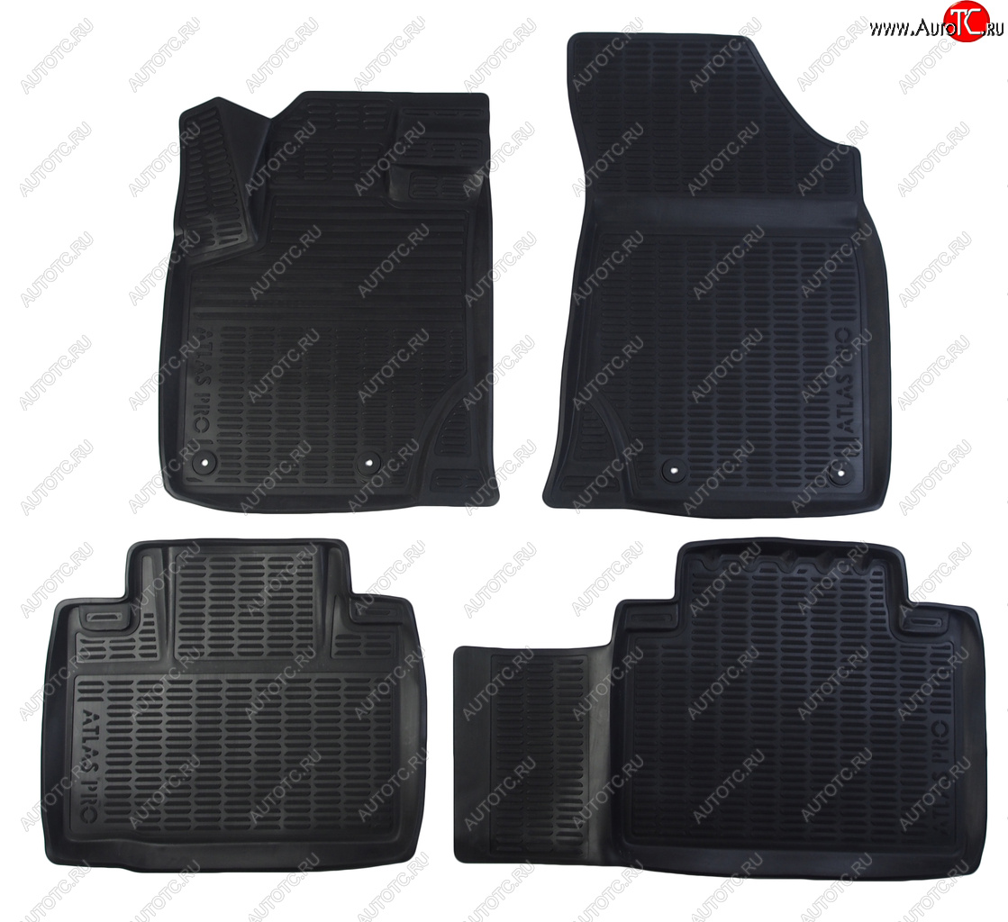 2 169 р. Коврик салона GEELY Atlas Pro (21-) полиуретан черный (4 предм.) SEINTEX SEINTEX 97232  с доставкой в г. Майкоп