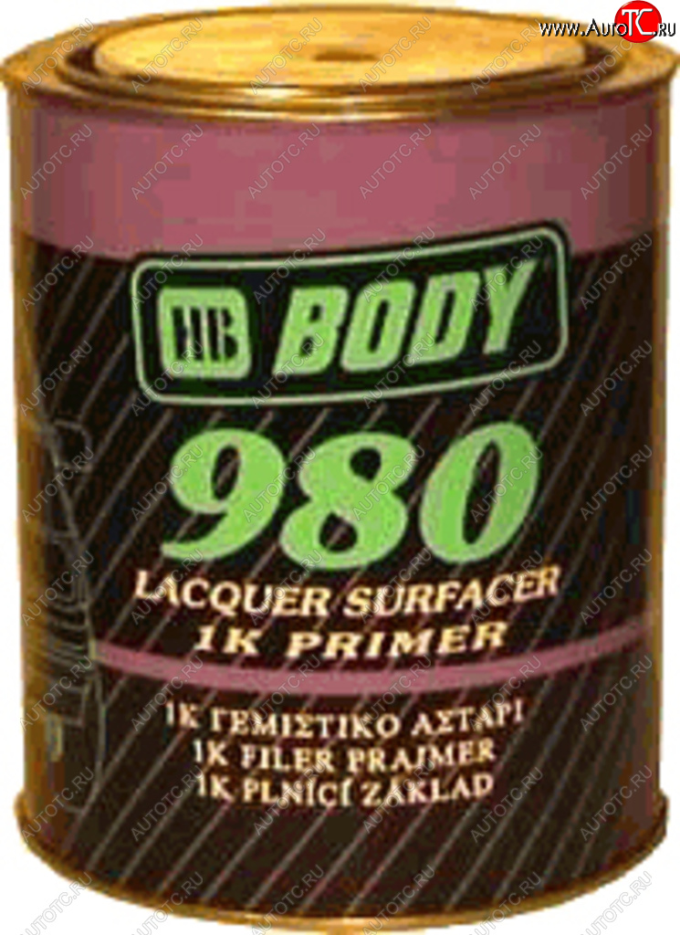 1 599 р. Грунт серый 1л P980 PRO BODY BODY 9800700001  с доставкой в г. Майкоп