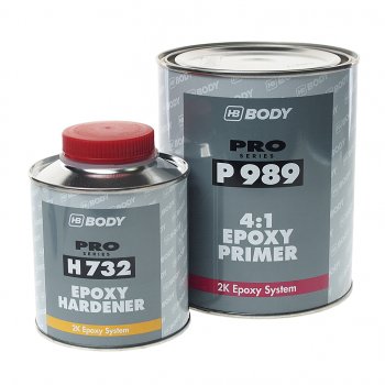 3 379 р. Грунт эпоксидный 989 1кг с отвердителем 732 EPOXY 0.25л BODY BODY 9890700001  с доставкой в г. Майкоп. Увеличить фотографию 1