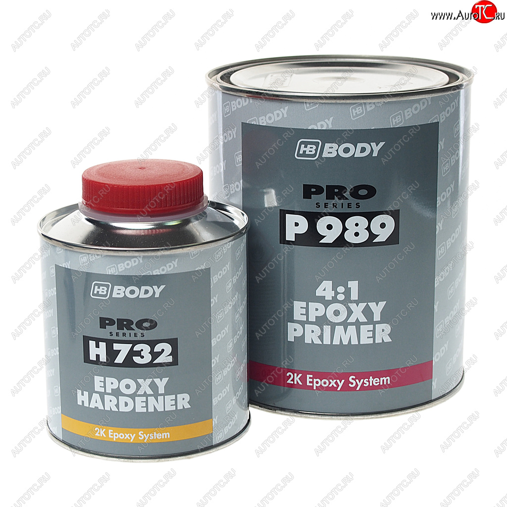 3 379 р. Грунт эпоксидный 989 1кг с отвердителем 732 EPOXY 0.25л BODY BODY 9890700001  с доставкой в г. Майкоп