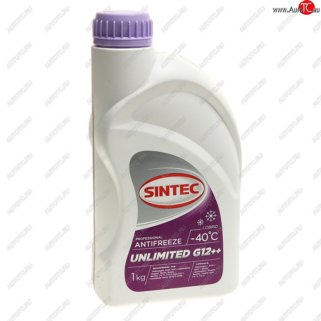 359 р. Антифриз фиолетовый -40C 1кг G12++ Unlimited SINTEC SINTEC 990565  с доставкой в г. Майкоп