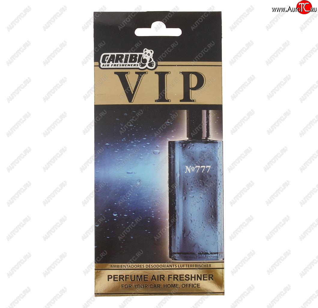 234 р. Ароматизатор подвесной пластина (№777 Davidovv Cool water) CARIBI CARIBI 99974  с доставкой в г. Майкоп