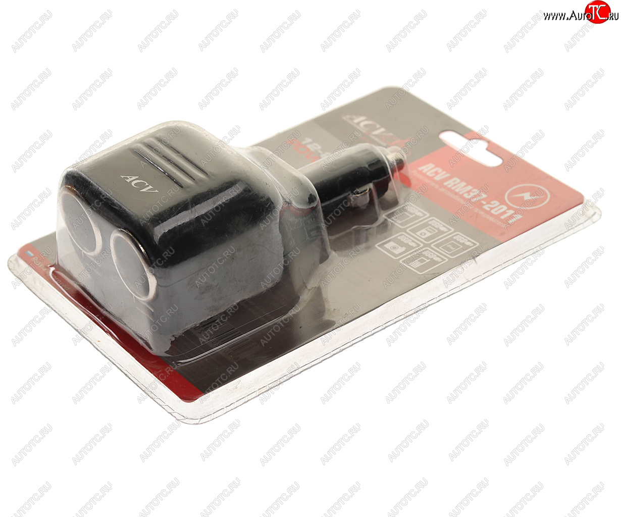 240 р. Разветвитель прикуривателя 2-х гнездовой 2 USB ACV RM37-2011 АвтоВАЗ ACV 99999037201116  с доставкой в г. Майкоп