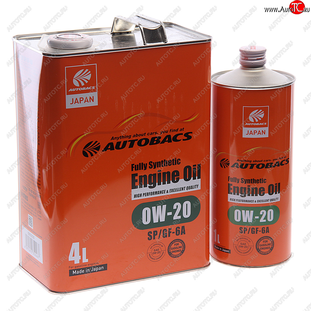 4 599 р. Масло моторное ENGINE OIL 0W20 синт.4л+1л Япония AUTOBACS AUTOBACS a00032230-401 AUTOBACS a00032230-401  с доставкой в г. Майкоп