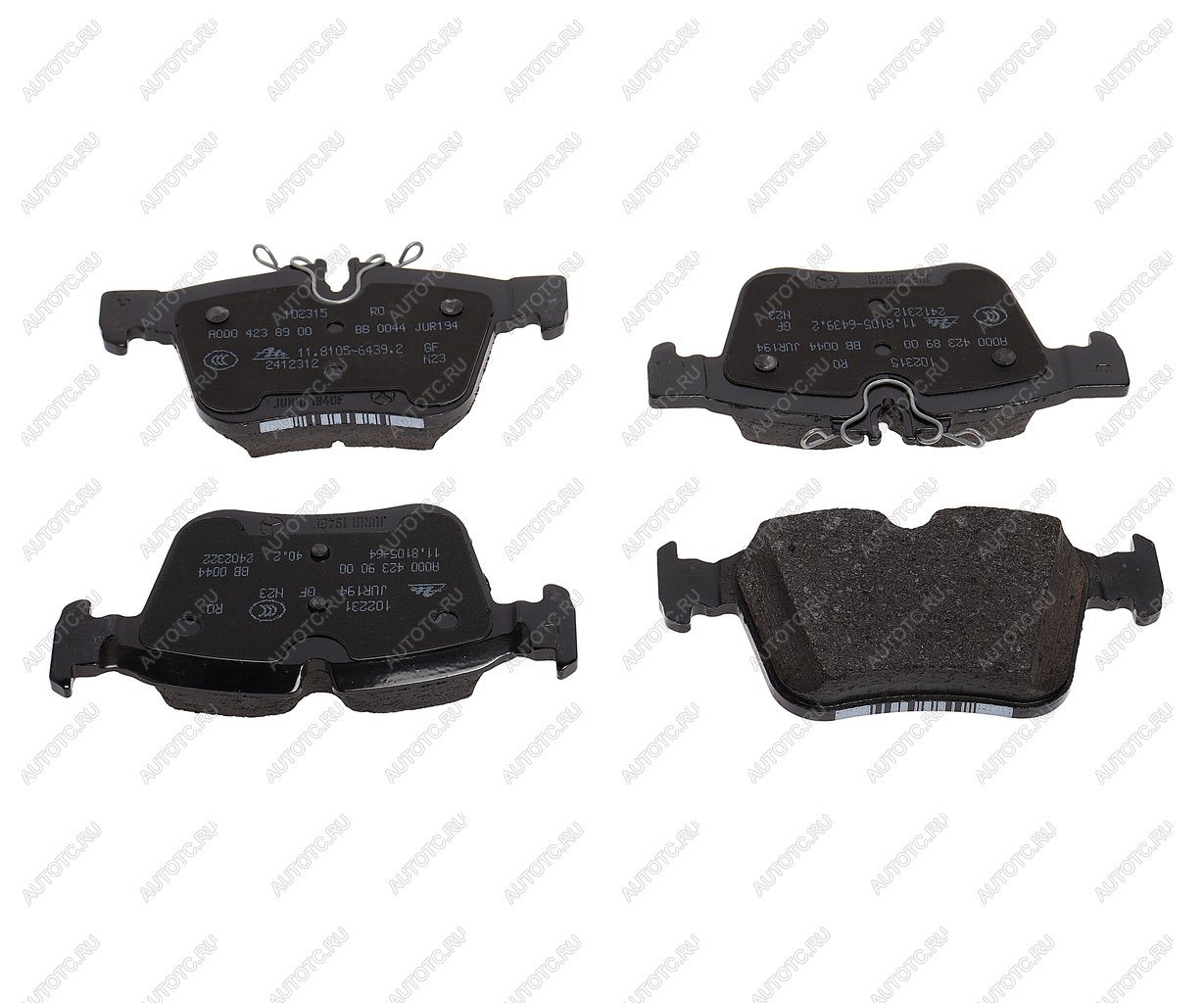 11 749 р. Колодки тормозные MERCEDES C (W205),GLC (W253)задние (4шт.) ОЕ MERCEDES a0004209403  с доставкой в г. Майкоп