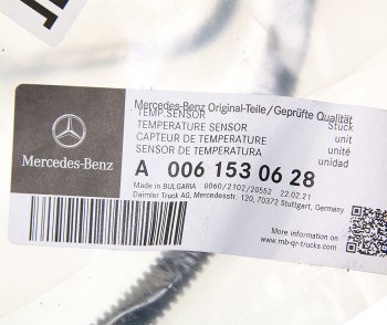 12 499 р. Датчик температуры КАМАЗ-5490 MERCEDES выхлопных газов (перед катализатором) OE MERCEDES a0061530628  с доставкой в г. Майкоп. Увеличить фотографию 3