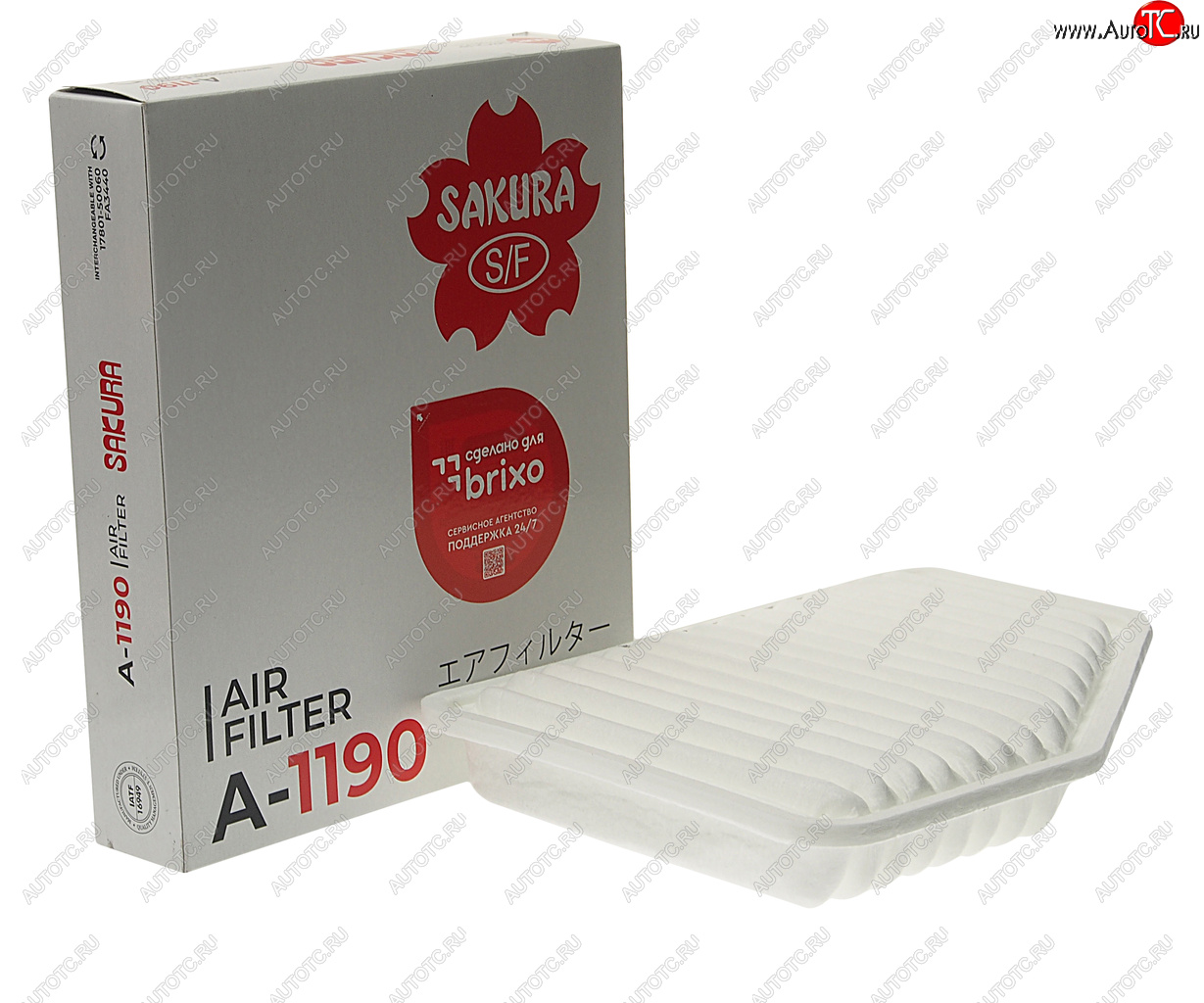 1 059 р. Фильтр воздушный TOYOTA Crown (03-12) SAKURA SAKURA a1190  с доставкой в г. Майкоп