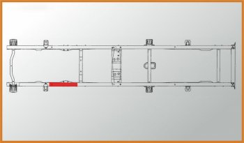 2 299 р. Усилитель ГАЗ-3302 №2 рамы под кабину левый L=630мм толщина 4мм АЗГ АЗГ а-120-3302.01  с доставкой в г. Майкоп. Увеличить фотографию 2