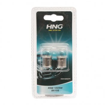 43 р. Лампа 12V R5W BA15s блистер (2шт.) Long Life HNG HNG а12-5-1бл  с доставкой в г. Майкоп. Увеличить фотографию 1