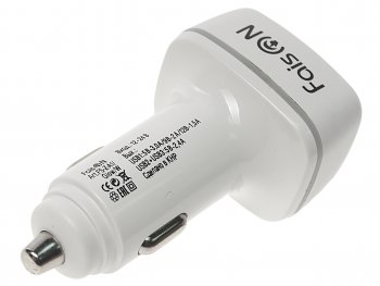 429 р. Устройство зарядное в прикуриватель 3USB 12V FAISON FAISON a1 white  с доставкой в г. Майкоп. Увеличить фотографию 3