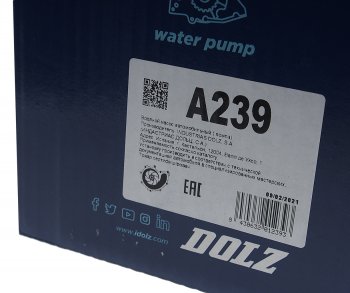 15 349 р. Насос водяной VW Golf (12-) AUDI A3 (13-) DOLZ DOLZ a-239  с доставкой в г. Майкоп. Увеличить фотографию 6