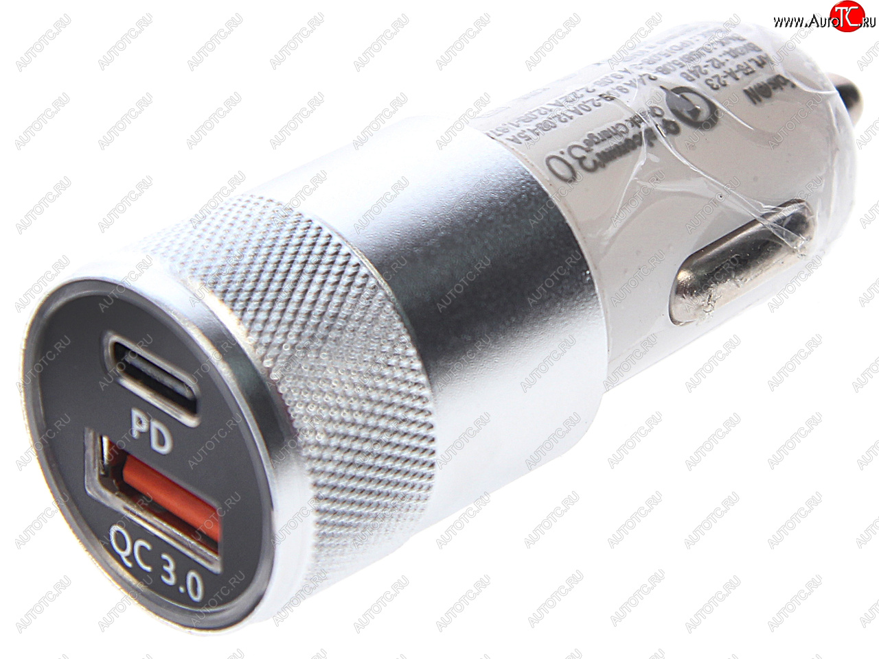 579 р. Устройство зарядное в прикуриватель 1USB + 1 Type C 12V FAISON FAISON a-23 white FAISON a-23 white  с доставкой в г. Майкоп
