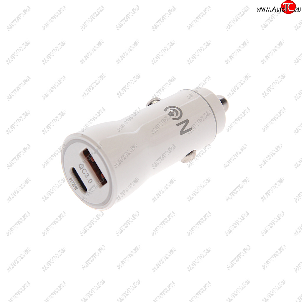 489 р. Устройство зарядное в прикуриватель 1USB + 1 Type C 12V FAISON FAISON a-24 white  с доставкой в г. Майкоп