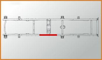 2 199 р. Усилитель ГАЗ-33023 рамы центральный левый L=600мм АЗГ АЗГ а-295-3302.01  с доставкой в г. Майкоп. Увеличить фотографию 5